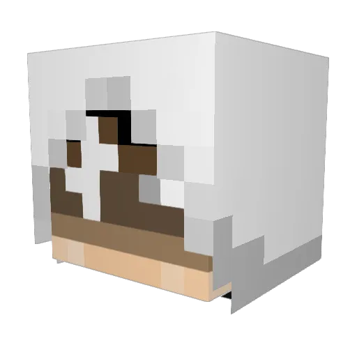 4WS Minecraft avatar head, 3D render