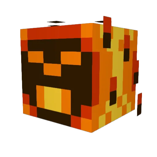 4Words Minecraft avatar head, 3D render