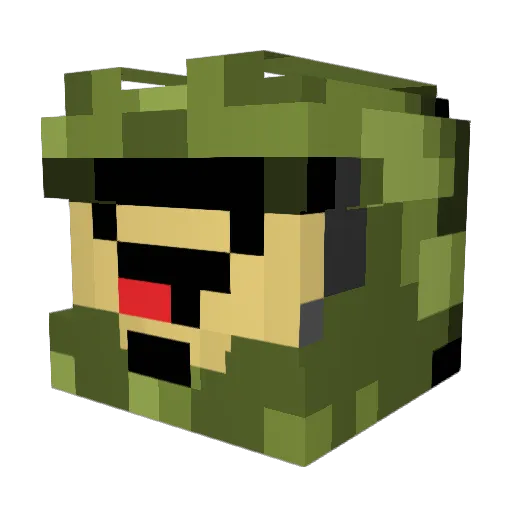 4Yeties Minecraft avatar head, 3D render