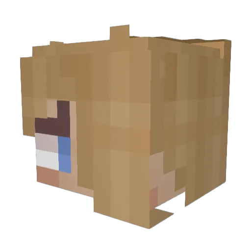 4YourDemon Minecraft avatar head, 3D render