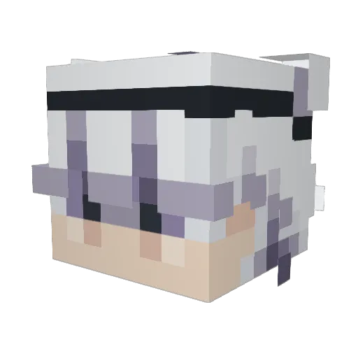 4Z4 Minecraft avatar head, 3D render