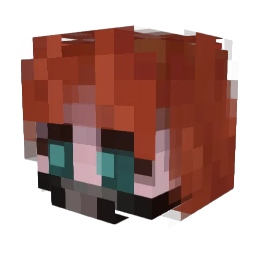 4Z4TH0TH Minecraft avatar head, 3D render
