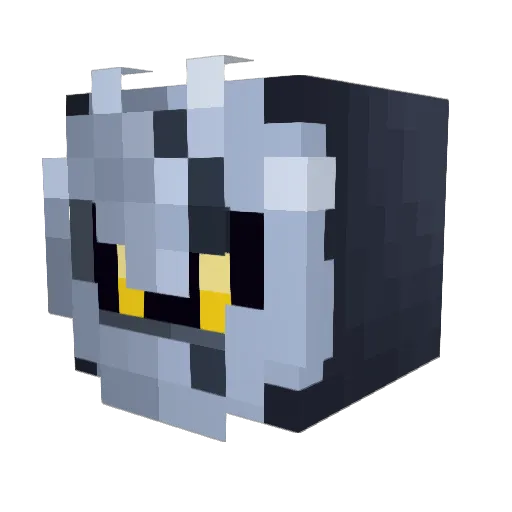 4ZH_59 Minecraft avatar head, 3D render