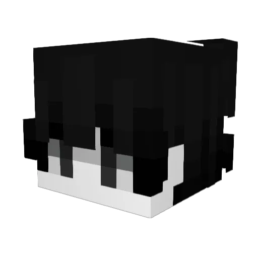 4_How Minecraft avatar head, 3D render