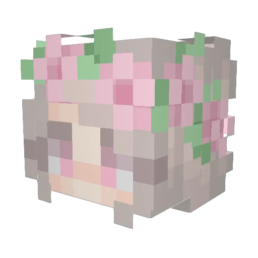 4_Kitkat_4 Minecraft avatar head, 3D render