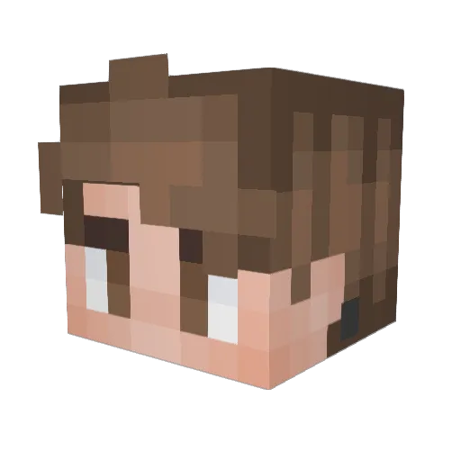 4_LOM_ Minecraft avatar head, 3D render