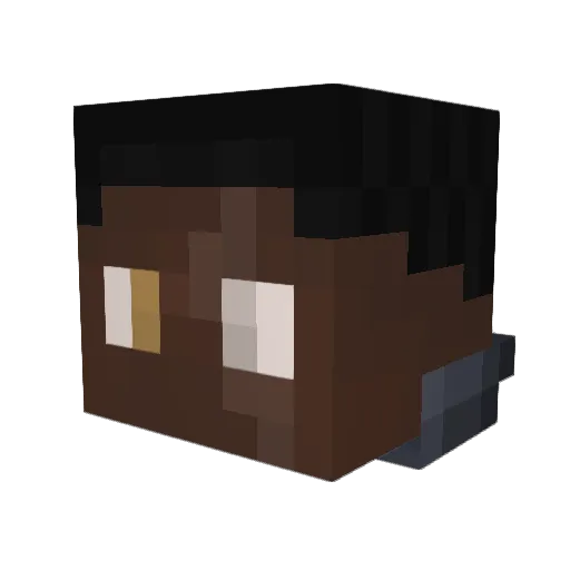 4_N0rm4l_Pyr0 Minecraft avatar head, 3D render