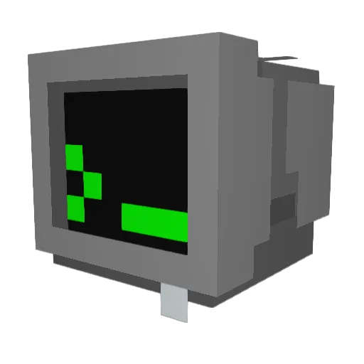 4_RD Minecraft avatar head, 3D render
