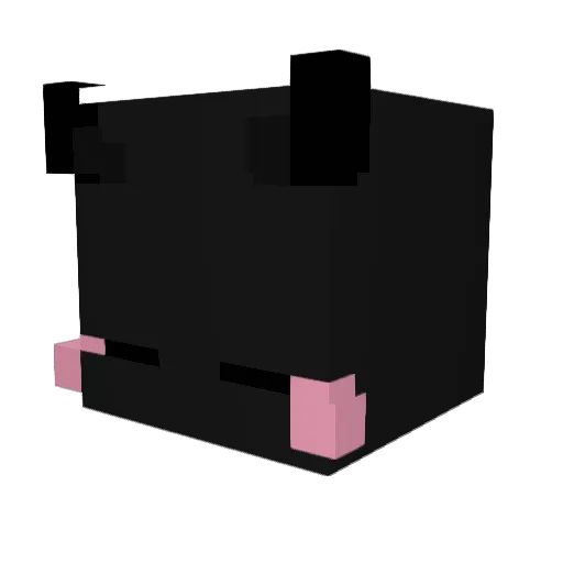 4_Runner Minecraft avatar head, 3D render