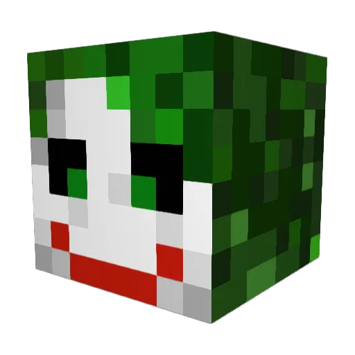 4__7 Minecraft avatar head, 3D render