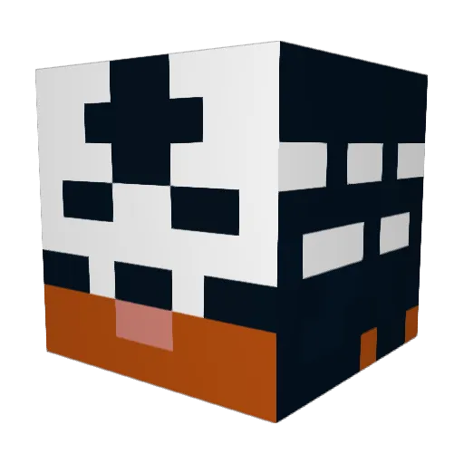 4_cvre Minecraft avatar head, 3D render