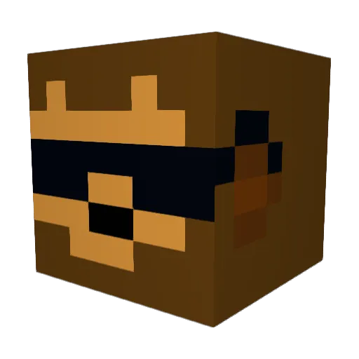 4_skyn Minecraft avatar head, 3D render