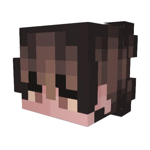 4_yum Minecraft avatar head, 3D render