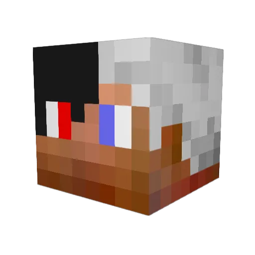 4adaeB Minecraft avatar head, 3D render