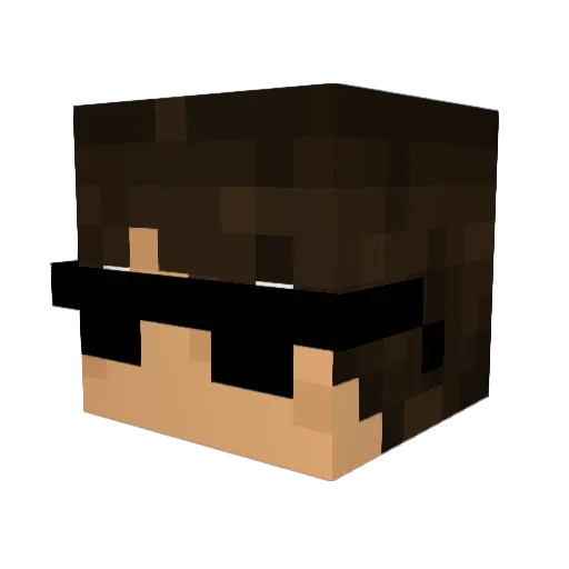 4alexander10 Minecraft avatar head, 3D render