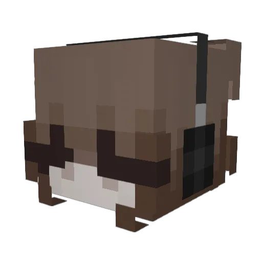 4ama Minecraft avatar head, 3D render