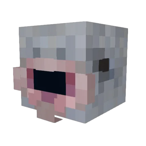 4amthoughtss Minecraft avatar head, 3D render