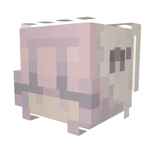 4azure Minecraft avatar head, 3D render
