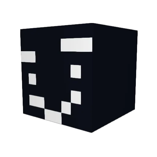4bag Minecraft avatar head, 3D render