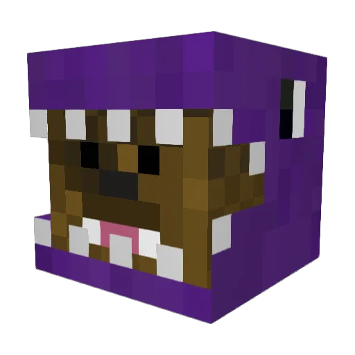 4bandit Minecraft avatar head, 3D render
