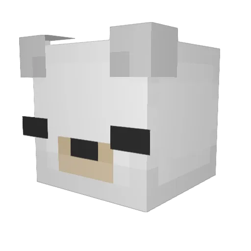 4beans4 Minecraft avatar head, 3D render