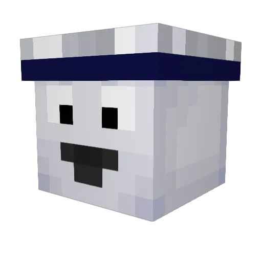 4besinc Minecraft avatar head, 3D render