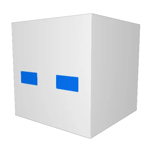 4biglittlemen Minecraft avatar head, 3D render