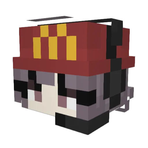 4bzt Minecraft avatar head, 3D render