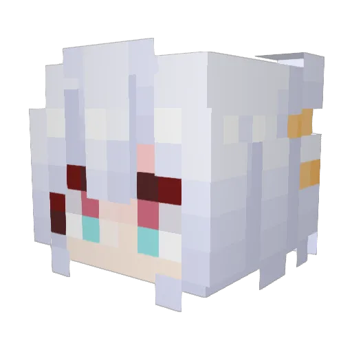 4cac1a Minecraft avatar head, 3D render