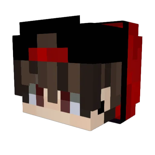4cee Minecraft avatar head, 3D render