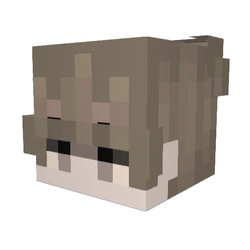 4clicks Minecraft avatar head, 3D render