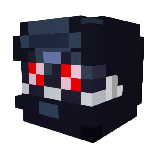 4colsop Minecraft avatar head, 3D render