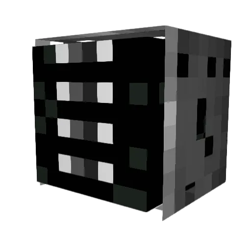 4darkr Minecraft avatar head, 3D render