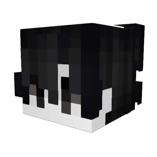 4dle Minecraft avatar head, 3D render