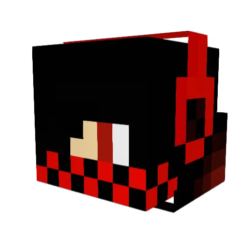 4dman Minecraft avatar head, 3D render