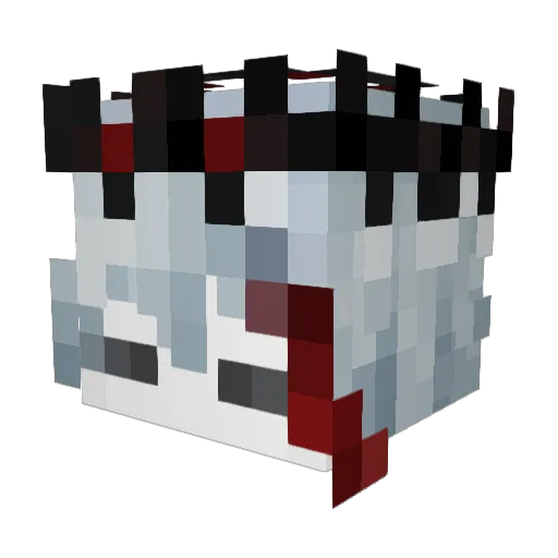 4drp Minecraft avatar head, 3D render