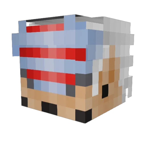 4e6okcapuk Minecraft avatar head, 3D render