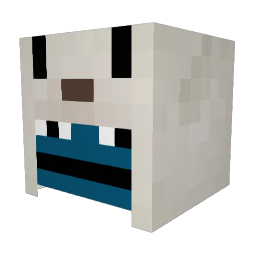 4ec Minecraft avatar head, 3D render