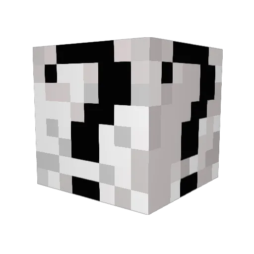 4eh Minecraft avatar head, 3D render