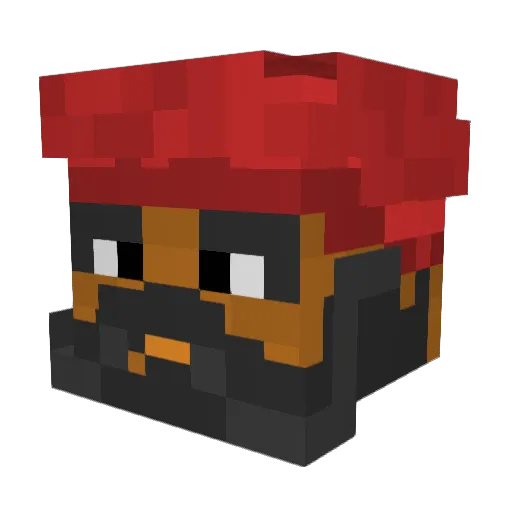 4enough Minecraft avatar head, 3D render