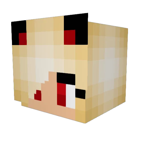 4everfia Minecraft avatar head, 3D render