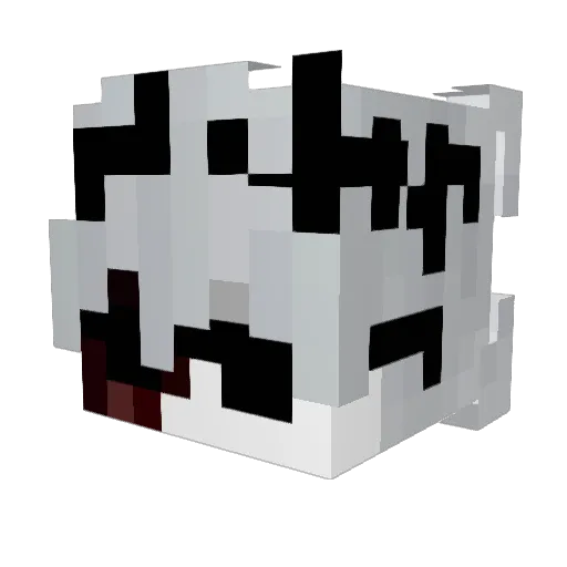 4fours Minecraft avatar head, 3D render