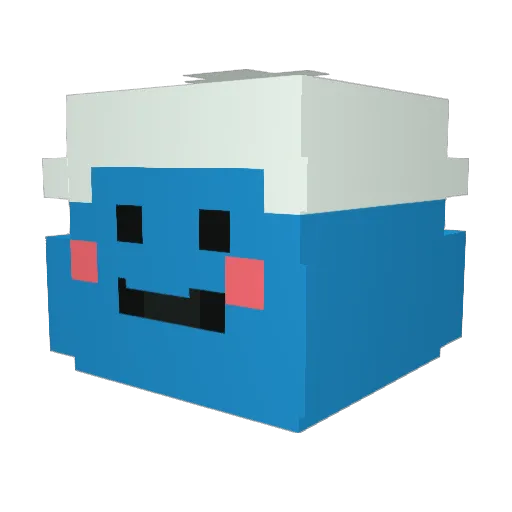4g5d Minecraft avatar head, 3D render
