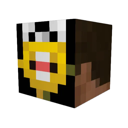4gent Minecraft avatar head, 3D render