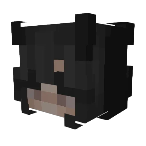 4giv Minecraft avatar head, 3D render