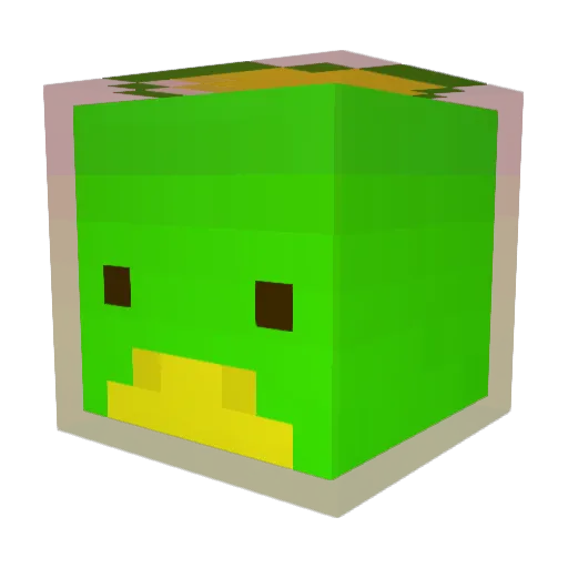 4gu Minecraft avatar head, 3D render