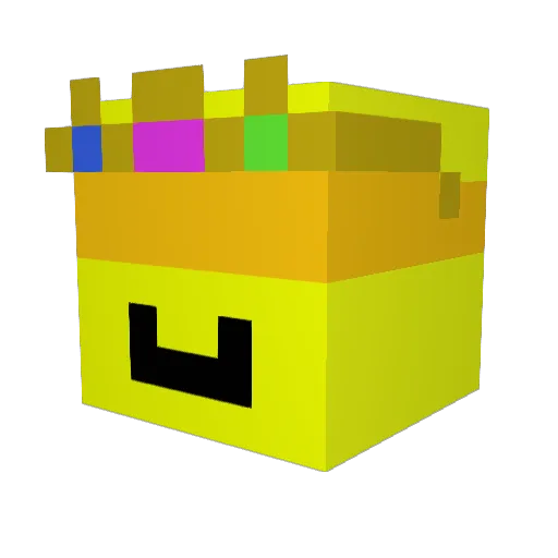 4hac Minecraft avatar head, 3D render