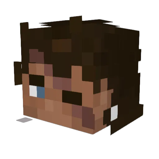 4had Minecraft avatar head, 3D render
