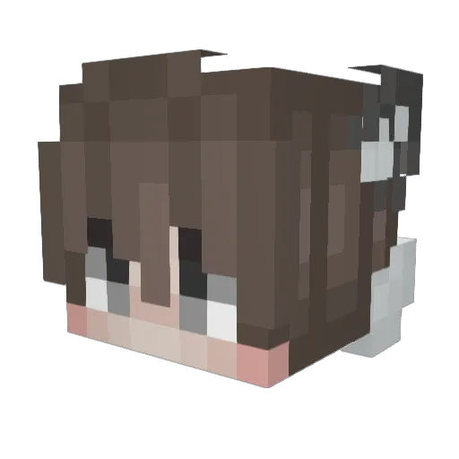 4haseul Minecraft avatar head, 3D render
