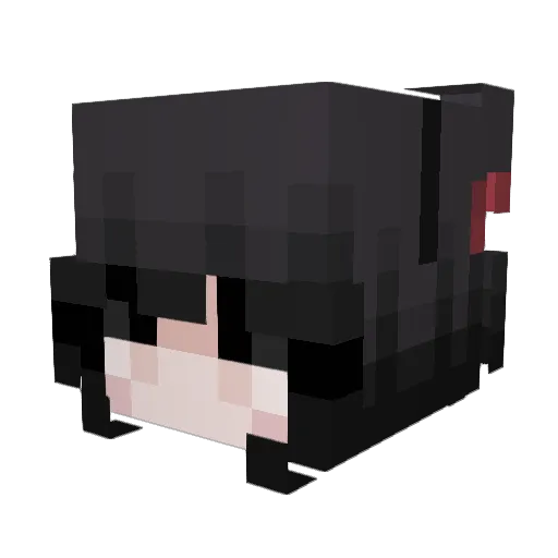 4hbee Minecraft avatar head, 3D render